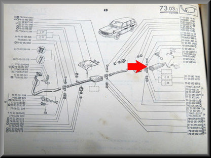 End silencer Break – Renault 12 – OEM 7700590745