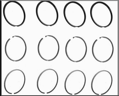 Piston rings set (76 mm) – Renault 16 GL, L – OEM 0855704800 / 0607777500 / 7700502511