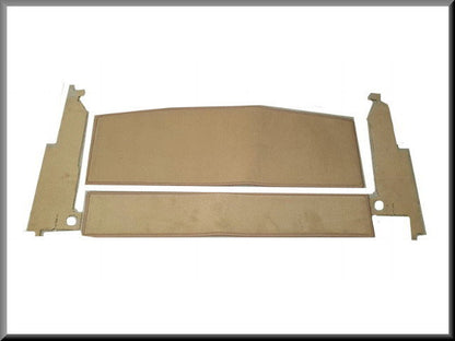 Plage arrière et garniture de montant C beige (velours) – Renault 16 – OEM 7700531410 / 7700530986 / 7700530987 / 7700531408