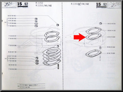 Joint en caoutchouc entre carburateur et filtre à air – Renault 16 TL – OEM 0556172600