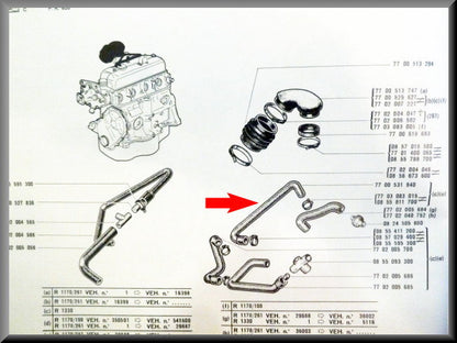 Carburateurslang – Renault 12 – OEM 7700531940