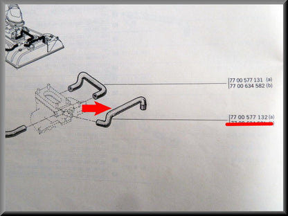 Durite carburateur – Renault 12 – OEM 7700577132