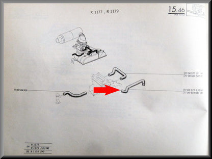 Durite carburateur – Renault 12 – OEM 7700577132
