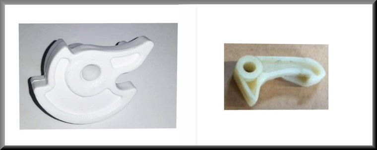 Crochet en plastique de serrure de capot – Renault 12 – OEM 0556387000 / 0428911300