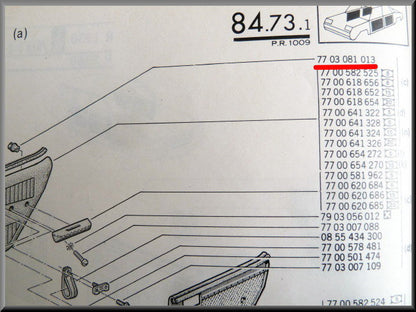 Armrest rear nut fixing – Renault 12 – Renault 15 - Renault 17 - OEM 7703081013