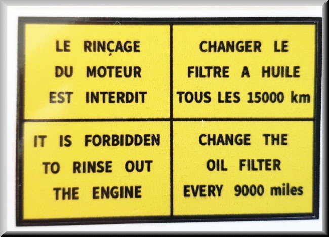 Sticker kleppendeksel 4x 6 cm – Renault 12 - Renault diverse