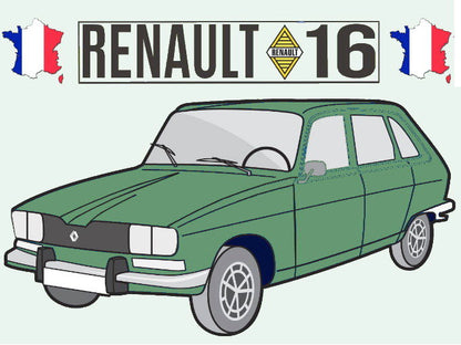 Porte-clés (vert) – Renault 16 TX