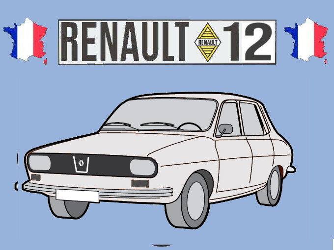Sleutelhanger (wit) – Renault 12