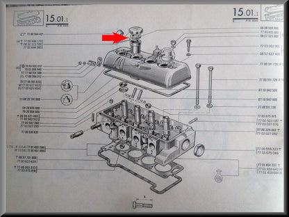 Joint torique bouchon d'huile – Renault 16 – OEM 0608509900