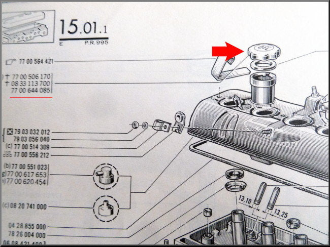 Olie dop – Renault 12 – OEM 7700644083A