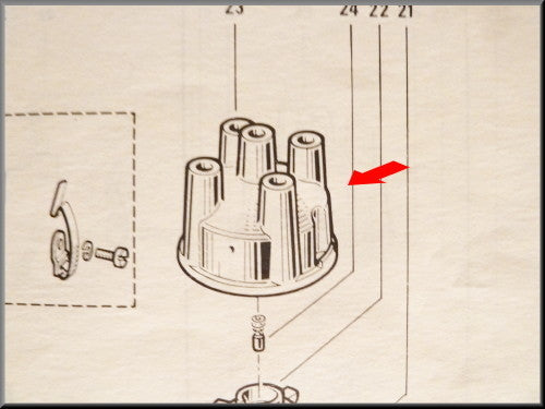 Tête d'allumeur Ducellier – Renault 16 – Renault 12 - OEM 7701020784 / 0851874100