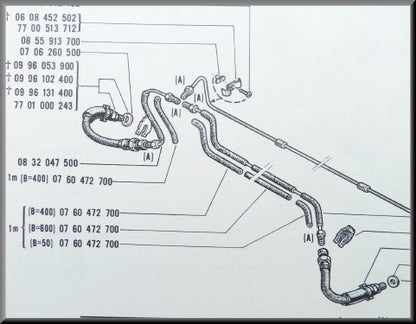 Front brake line set – Renault 16