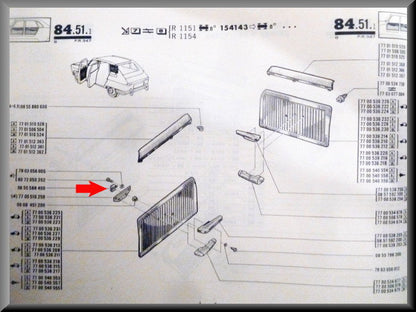 Écrou cage – Renault 16 – OEM 0855588400
