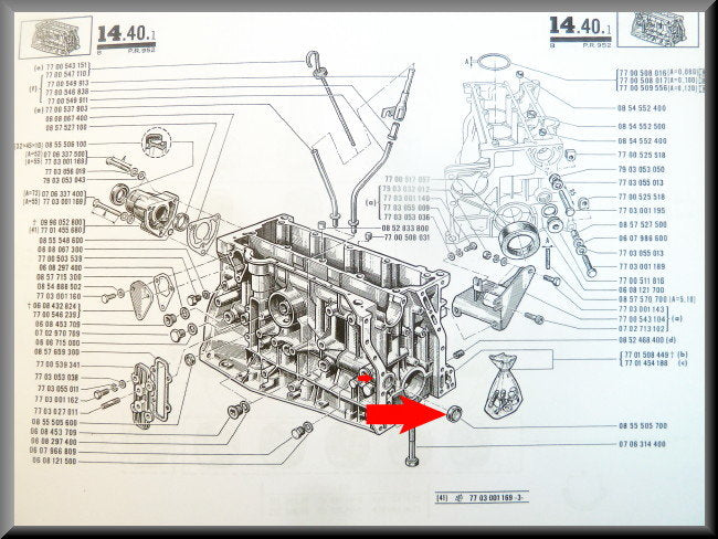 Freeze plug 28 mm – Renault 12 Gordini – OEM 0855505700