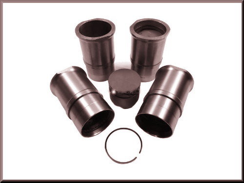 Pistons avec axes et segments (73 mm) – Renault 12 - Renault 5 - Estafette
