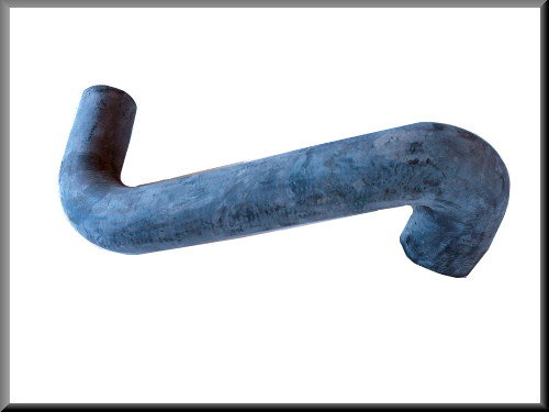 Durite supérieure de radiateur (grand radiateur) (durite : 30 cm) – Renault 12 – Renault 15 - OEM 7700521906