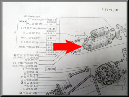 Startmotor – Renault 12 - Renault 15