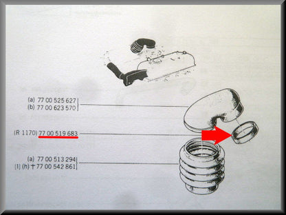Cache carburateur en caoutchouc – Renault 12 – Renault 15 - OEM 7700519683