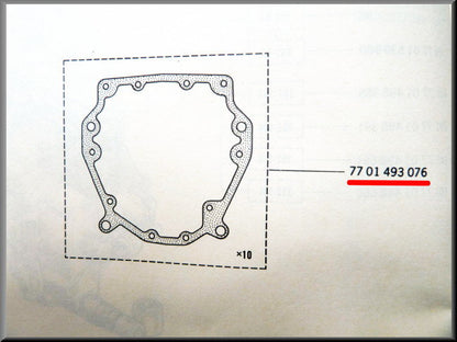 Pakking versnellingsbak – Renault 12 – Renault 15 - Renault 17 - Renault 16 -  OEM 7701493076