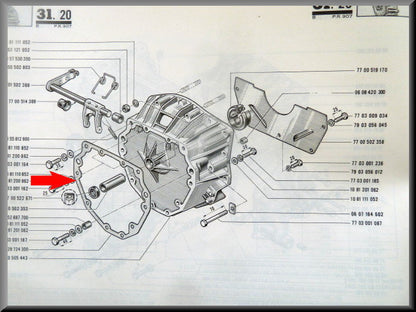 Pakking vliegwielhuis – Renault 12 – Renault 15 - Renault 17 - Renault 16 - OEM 0428724300