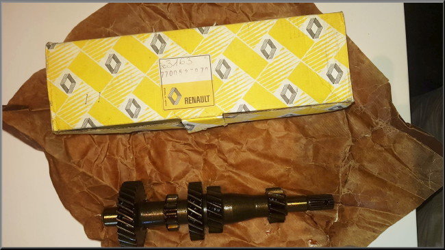Arbre primaire (31-13-25-19-13 dents) boîte 336 – Renault 16 – Lotus Europa - OEM 7700527970 – Neuf