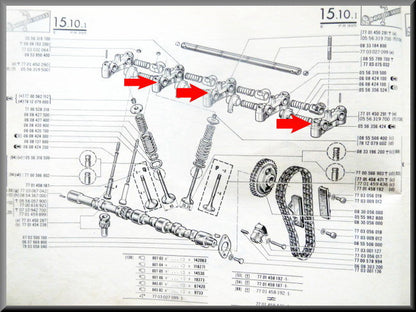 Support d'axe de culbuteur (sans perçage) – Renault 16 TX, TS – OEM 7701450291