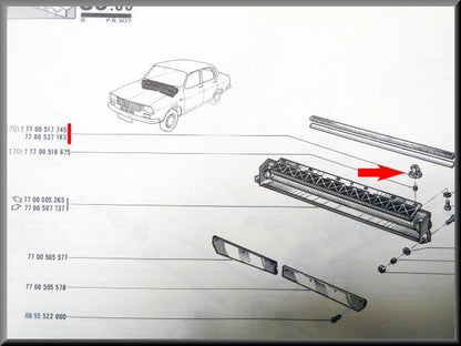 Kooimoer M5 – Renault 12 – Renault divers - OEM 7700527183