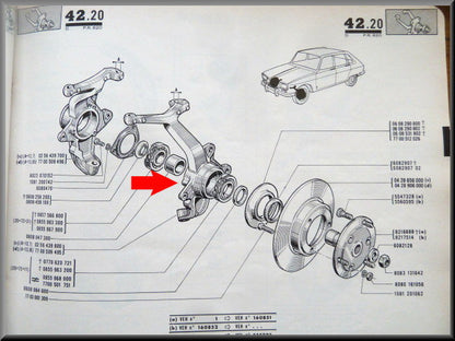 Fusée gauche – Renault 16 L (1150) – OEM 0256439600