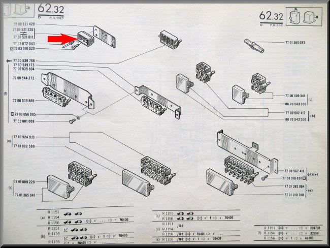 Aansluitbloc – Renault 16 – OEM 7700521326