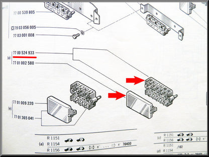 Boîte à fusibles – Renault 16 – OEM 7700524933