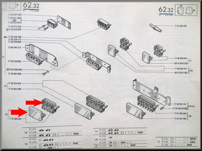 Boîte à fusibles – Renault 16 – OEM 7701365041