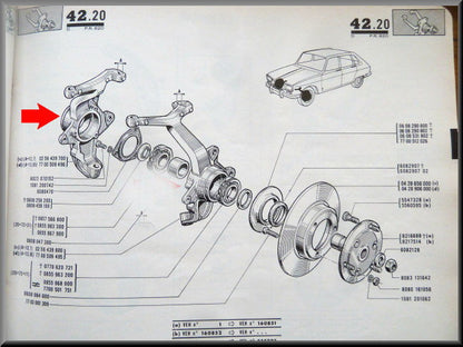 Fusée droite – Renault 16 L (1150) – OEM 0256439700