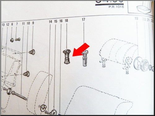 Guide-appui-tête – Renault 12 – Renault 16 - Renault divers - OEM 7700553787