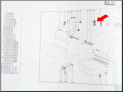 Guide-appui-tête – Renault 12 – Renault 16 - Renault divers - OEM 7700553787