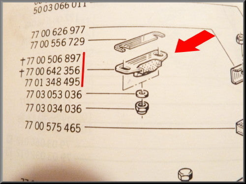 Verrouillage de la marche arrière – Renault 12 – Renault 5 turbo - OEM 7701348495