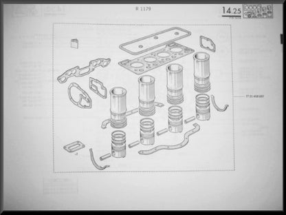 Pistons avec axes et segments (73 mm) – Renault 12 - Renault 5 - Estafette
