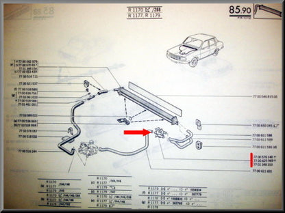 Robinet de chauffage – Renault 12 – Renault 15 - Renault 17 - Alpine A310 - OEM 7701348153