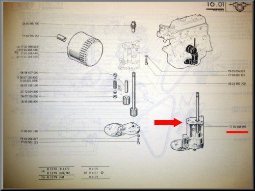 Oliepomp – Renault 12 – Renault 5 - Renault 15 - OEM 7701508491