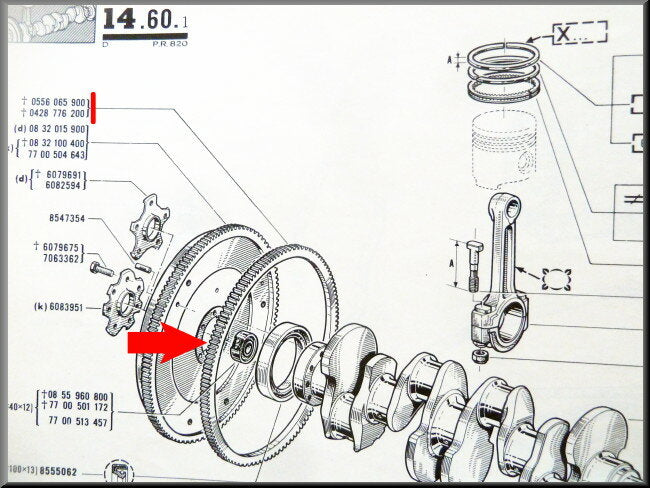 Couronne démarreur – Renault 16 – OEM 0428776200
