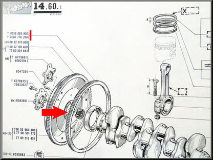 Couronne démarreur – Renault 16 – OEM 0428776200
