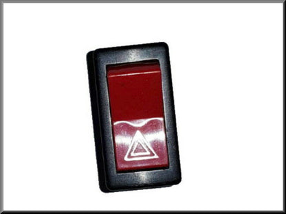 Waarschuwingslicht schakelaar (rood met zwarte rand) – Renault 12