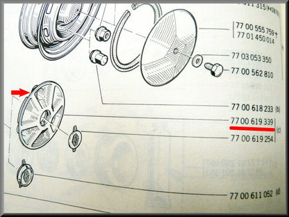 Wieldop  – Renault 12 – OEM 7700619339