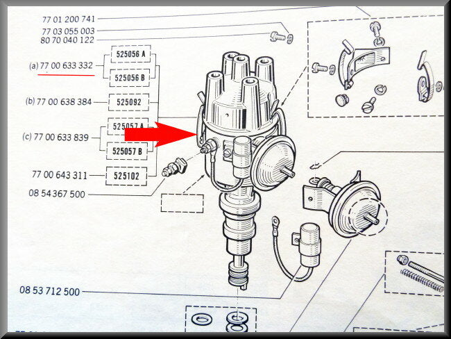 Ignition unit – Renault 16 TX, TS – OEM 7700633332A