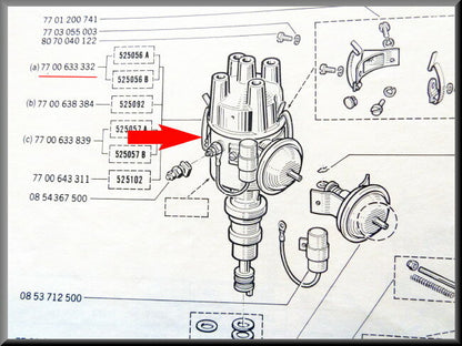Ignition unit – Renault 16 TX, TS – OEM 7700633332A
