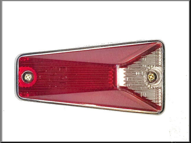 Verre feu de position avec cerclage chromé – Renault 12 - Renault 16 – OEM 0855693200