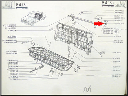Écrou de fixation dossier banquette arrière – Renault 16 – OEM 7700630759