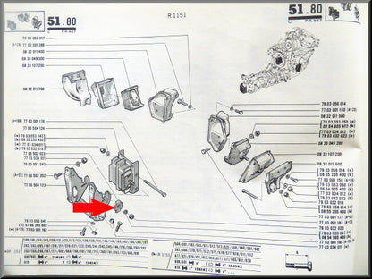 Gearbox support retaining plate – Renault 16 – OEM 7700502023