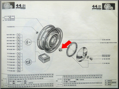 Wheel nut – Renault 16 TL, TS, L – OEM 0556286805