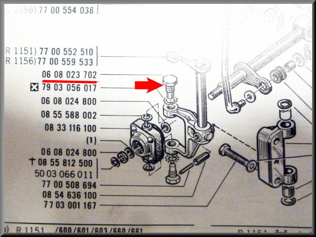 Centreerbout schakelmechanisme – Renault 16 – OEM 0608023702
