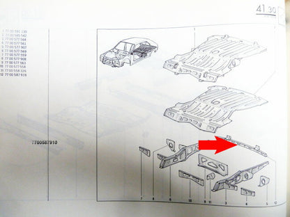 Dwarsbalk  – Renault 14 – OEM 7700587919 – NOS